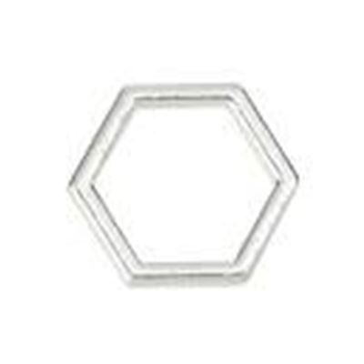 Connectors Honeycomb Antique Silver 23x20mm ea.