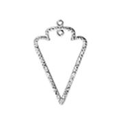 Pendant Boho Triangle Antique Silver 54x31mm each