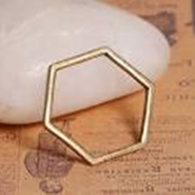 Connectors Honeycomb Antique Brass 11x10mm ea.