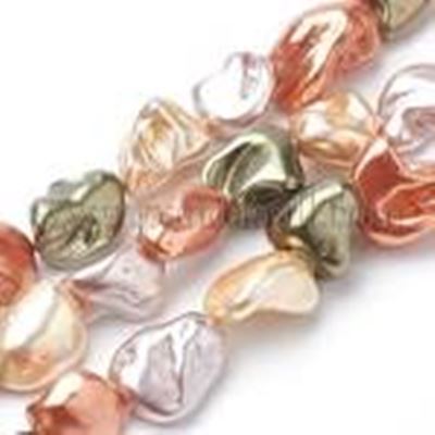 Shell Pearl Strand Nuggets Dyed 15-20x10-15x8-12mm each