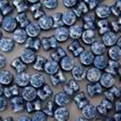 4x6mm Pellet Beads Jet Travertine ea.