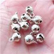 Charm Jingle Bell Metal Silver 22x18mm ea