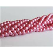 Glass Pearl Strand Flamingo Pearl 12mm ea
