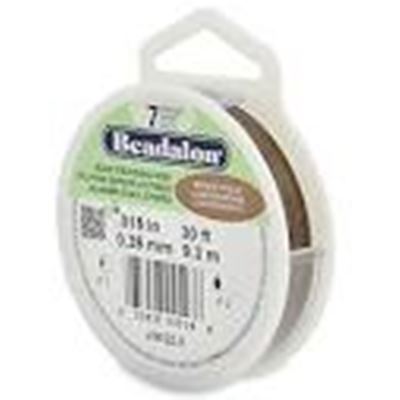 Beadalon Beading wire 7 Strand 0.38mm Bronze 9.2m Roll ea.