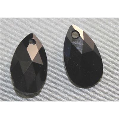 Swarovski Crystal 6433 Pear Cut Pendant Jet 16mm 