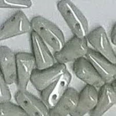 Vexolo Chalk Lumi Green Two Hole Beads 5x8mm Tube Approx 9g