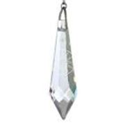  Preciosa Icicle Drop Crystal  Transparent 38mm ea