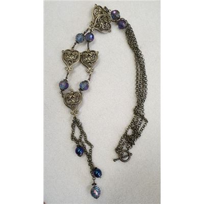 Isolation Necklace Kit each Purples/Antique Brass