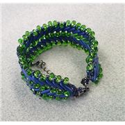 Cypress Leaf Bracelet Kit - Blue/Green each