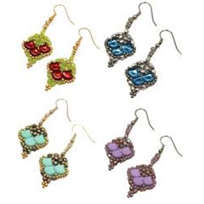 Heartfelt Earrings Kit - Turquoise and Rose Gold each