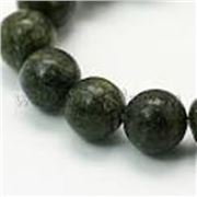 Semi Precious Strands Green Lace/Serpentine Stone 8mm each
