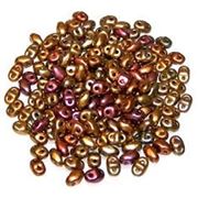 Miniduo Crystal Orange Rainbow 2x4mm. Min 10g