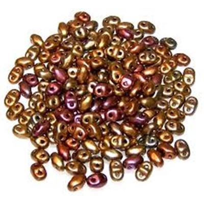 Miniduo Crystal Orange Rainbow 2x4mm. Min 10g