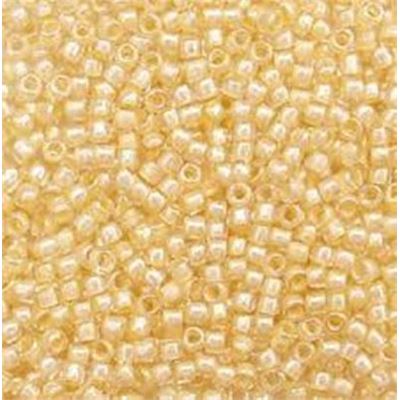 Toho Seed Bead Size 15 Crystal Lt. Jonquil Lined - Minimum 5g