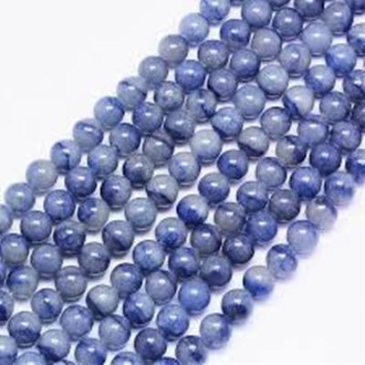 Semi Precious Strand Round Natural Blue Aventurine 6mm (approx 65 beads) each