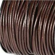 Leather - Round - 0.5mm Brown  4.57m Pack