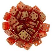 CzechMates Quadra Tiles 6mm Square 4 Hole Beads