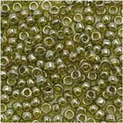 Toho Seed Bead Gold Lustered Green Tea 11/0 - Minimum 8g