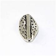 Hammered Oval Bead 21x12mm Antique Silver ea.