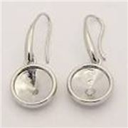 Earring Settings - Silver Colour