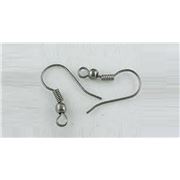 Earring Hooks Black Nickel