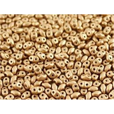 Miniduo Crystal Bronze Pale Gold 2x4mm Min 10g