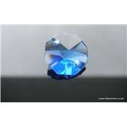 Preciosa Crystal Octagon 2 hole Sapphire Transparent 14mm ea