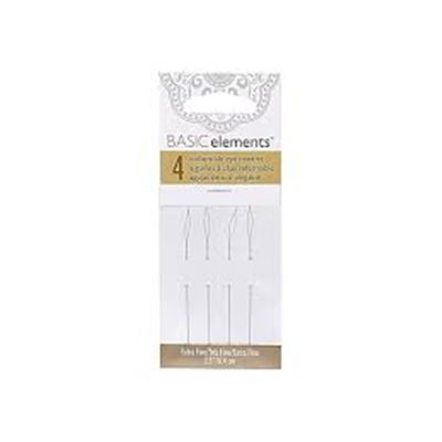 Collapsible Eye  Needle Pkt 4 Fine   64mm ea