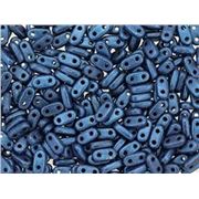Bar Metallic Suede Blue 2x6mm per gram Min 5 grams (approx 70 beads)