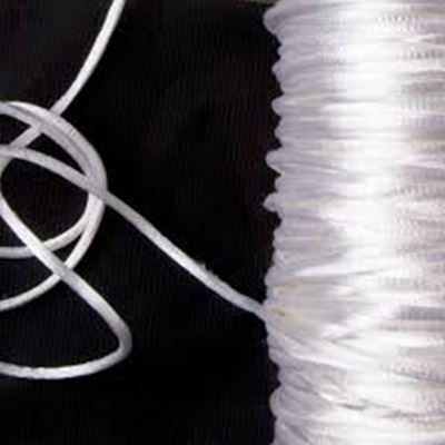 Rat Tail Cord  White 1mm per metre