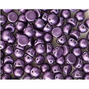 Czechmate Cabochon 7mm Saturated Metallic Tawny Port 2 Hole each