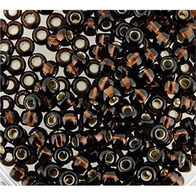 Miyuki Seed Bead Dark Topaz Silver Lined 6/0 - Minimum 12g