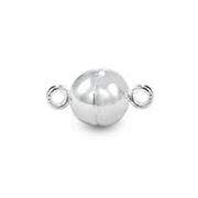 Magnetic Ball Clasp Silver 8mm ea