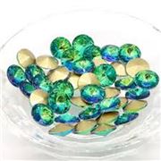 Crystal Rivoli Light Green AB 14mm each