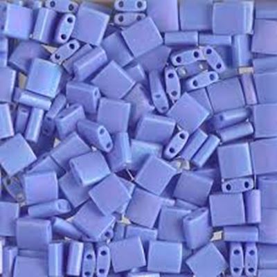 Tila Beads Matte Opaque Periwinkle AB 5mm - Approx 8g Tube