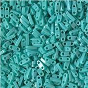 Quarter Tila Opaque Turquoise 5x1.2x1.9mm Tube Approx 8grams
