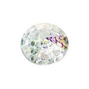 Swarovski Crystal 1122  Pointy Back Rivoli White Patina 12mm 