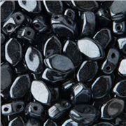 Paros Par Puca Jet Hematite 5 gram Pack (approx 30 beads) each