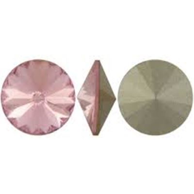 Crystal Rivoli Light Rose 12mm each