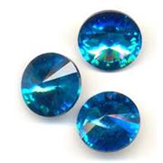 Crystal Rivoli Aquamarine 12mm each