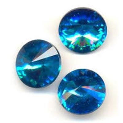 Crystal Rivoli Aquamarine 12mm each