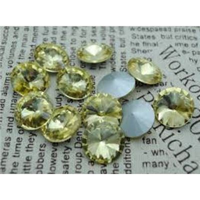 Crystal Rivoli Jonquil 14mm each