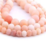 Semi Precious Strands Frosted Pink Aventurine Round 6mm (Approx 58 beads) each 