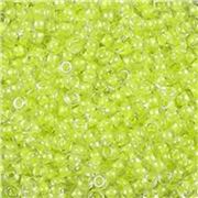 Miyuki Luminous Limeade Size 11 Seed Beads Approx 24g (Tube)