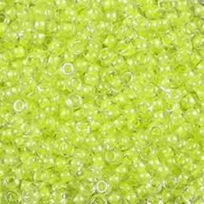 Miyuki Luminous Limeade Size 11 Seed Beads Approx 24g (Tube)