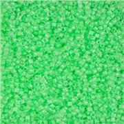 Miyuki Luminous Mint Green Size 11 Seed Beads Approx 24g (Tube)