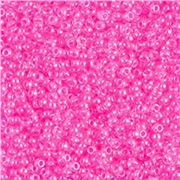 Miyuki Luminous Wild Strawberry Size 11 Seed Beads Approx 24g (Tube)