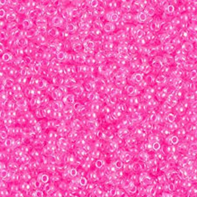 Miyuki Luminous Wild Strawberry Size 11 Seed Beads Approx 24g (Tube)