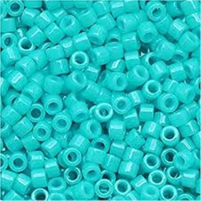 Delica DBR 658 Dyed Opaque Turquoise 11/0 - Minimum 3g