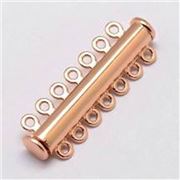 Magnetic Slide Clasp 7 Strand Gold 40mm ea
